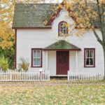 house with tree aligned in the center