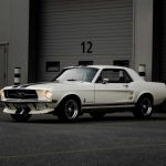 classic white mustang